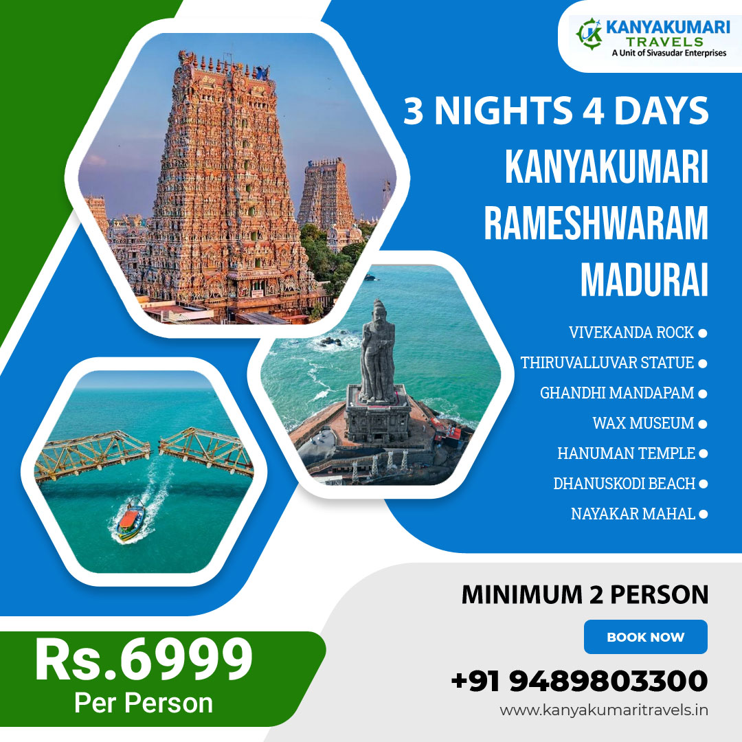 madurai kanyakumari rameshwaram tour packages